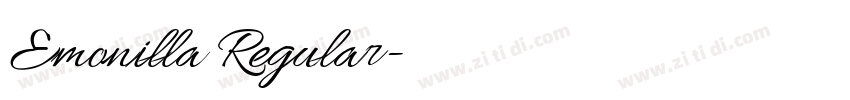 Emonilla Regular字体转换